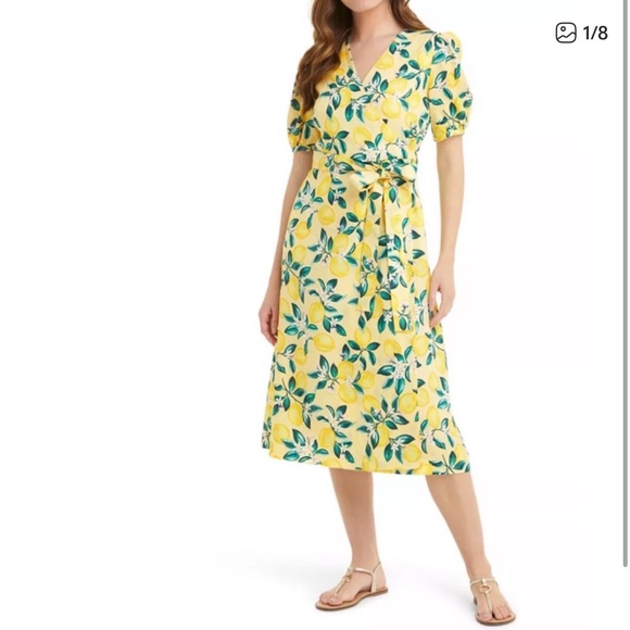 Draper James Miranda Midi Wrap Dress - Picture 2 of 6